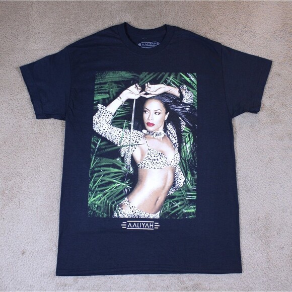 Aaliyah Classic Baby Girl Graphic Tee T-Shirt (Medium)-NEW W/OUT TAGS! - Picture 1 of 5